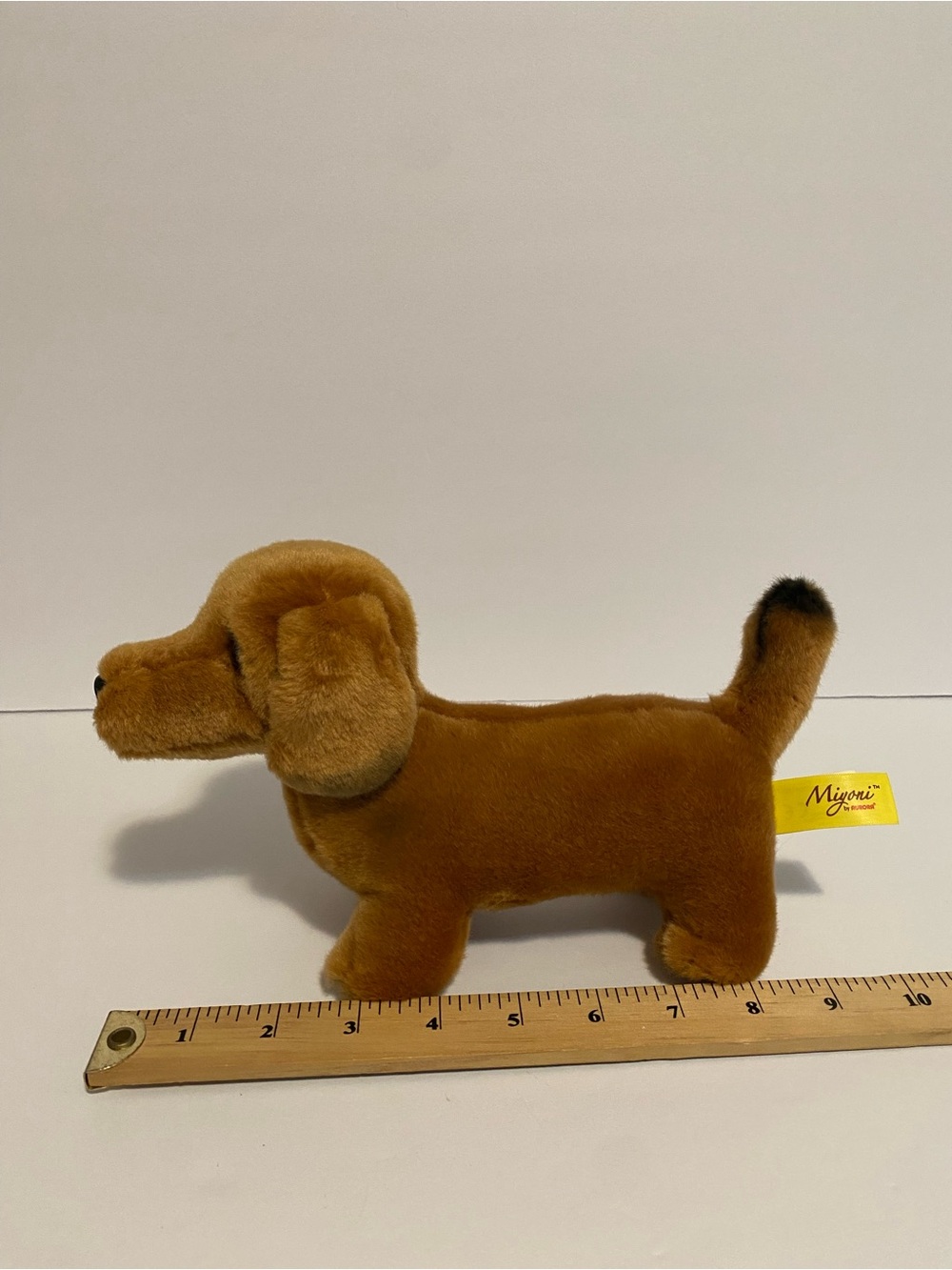 Miyoni Aurora Daschund Plush Weiner Puppy Dog Stuffed Animal Toy 8” - Picture 5 of 5